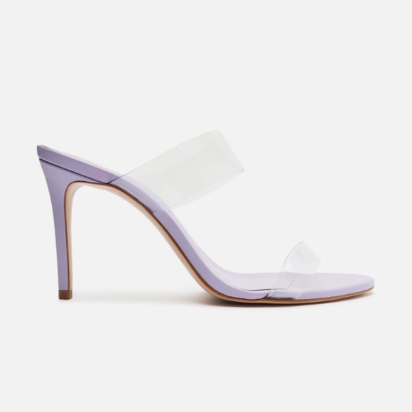 NWT SCHUTZ vinyl ariella heels in smoky grape size 9 - Picture 4 of 15